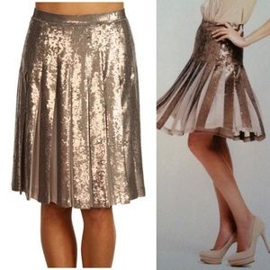 Stunning BCBGMaxAzria Edna Pleated Sequin Skirt XS